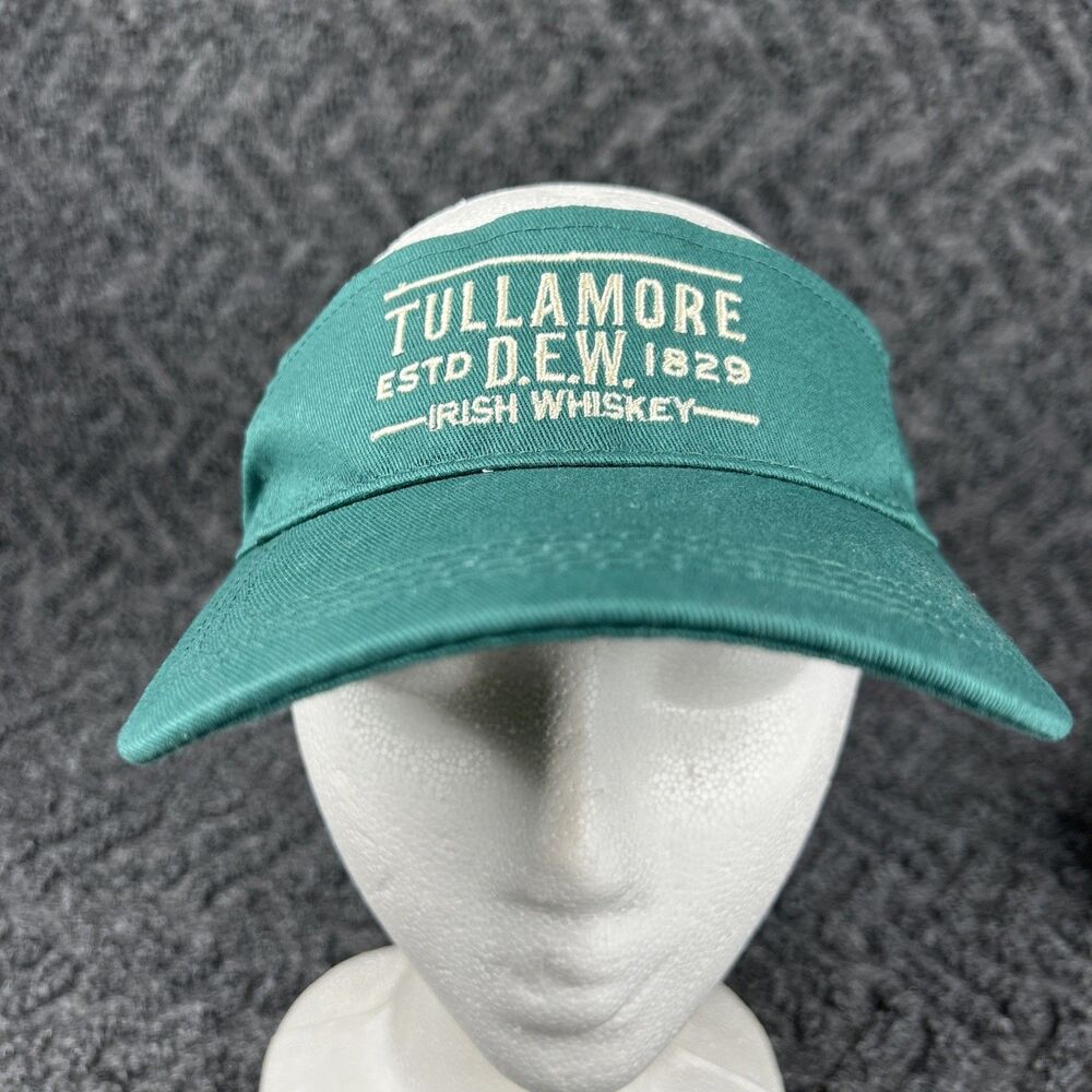 Tullamore Dew Visor Green Strapback Irish Whiskey Adjustable Hat Cap